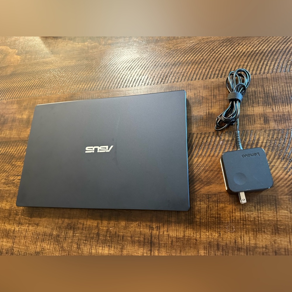 ASUS Sleek Black Laptop with Charger